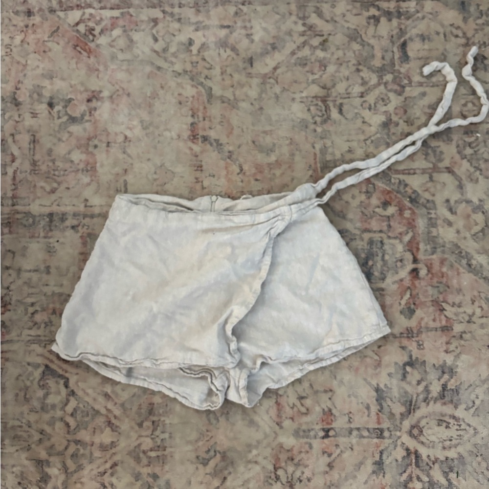 White Wrap Shorts